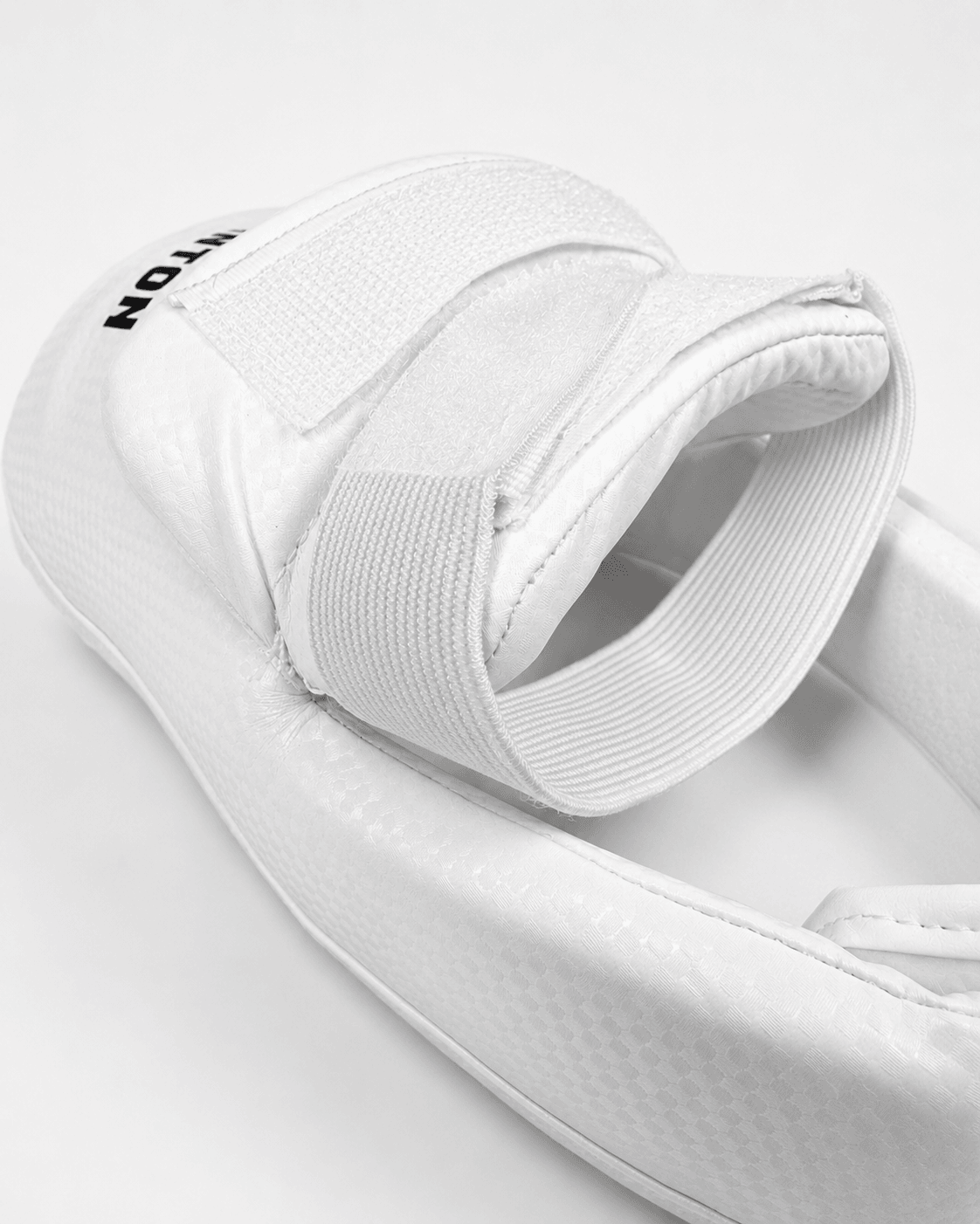 Anton Leg Ultra foot protector - the second strap wrapping the ankle joint, macro detail